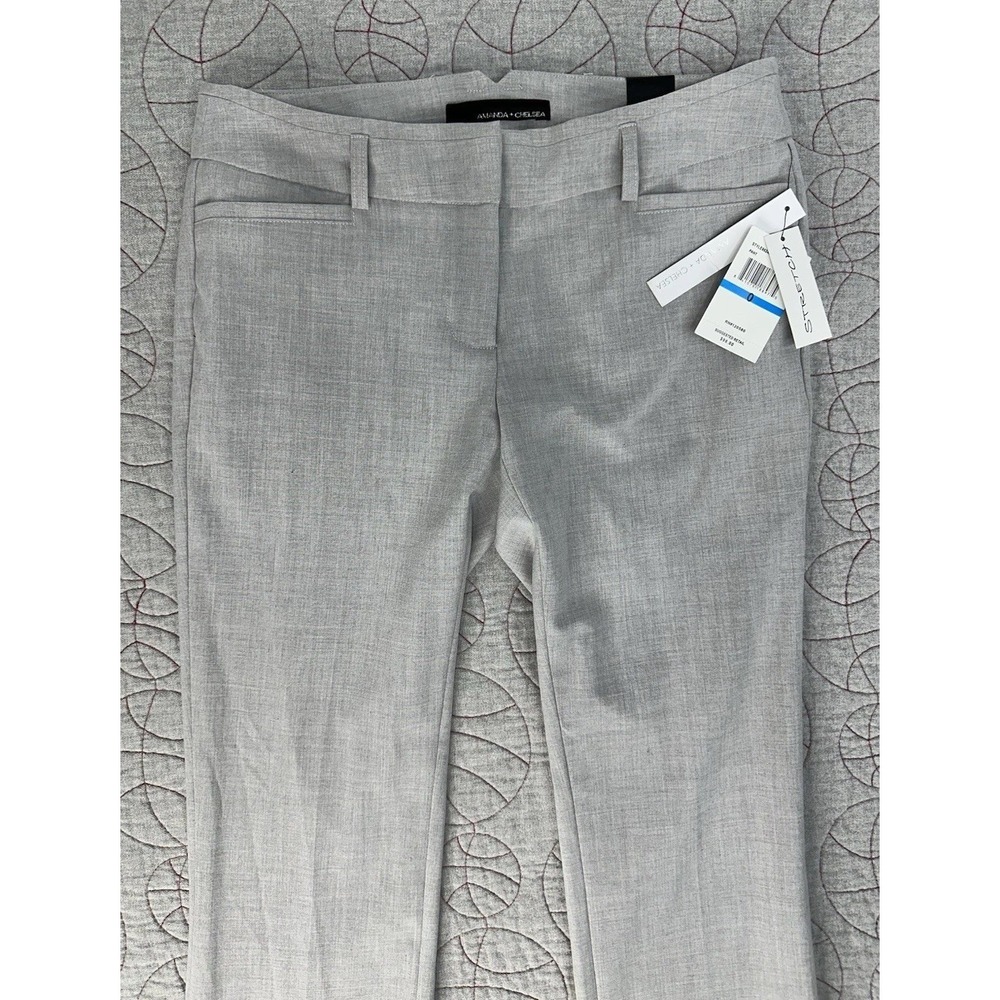 Amanda + Chelsea Pants Gray Contemporary Slim Straight‎ / Women's 0